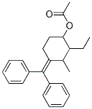 CAS 登录号:52236-34-7, 4-(二苯基亚甲基)-2-乙基-3-甲基环己醇乙酸酯