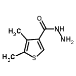 结构式 CAS# 524934-36-9, 4,5-二甲基-3-噻吩甲酰肼
