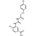 CAS#: 532945-79-2， 4-Chloro-3-({[(4-Chlorophenoxy)Acetyl]Carbamothioyl}Amino)Benzoic Acid