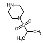 结构式 CAS# 534615-34-4, 1-(异丙基磺酰基)哌嗪