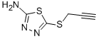 结构式 CAS# 53918-05-1, 5-(2-丙炔基巯基)-1,3,4-噻二唑-2-基胺