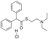 CAS 登录号：548-68-5， S-[2-(二乙基氨基)乙基] alpha-苯基硫代苯乙酸酯盐酸盐