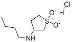 结构式 CAS# 5553-21-9, N-丁基-N-(1,1-二氧代四氢噻吩-3-基)胺盐酸盐