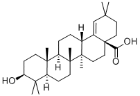 CAS 登录号：559-68-2， (3beta)-3-羟基-齐墩果-18-烯-28-酸