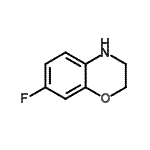结构式 CAS# 56346-41-9, 7-氟-3,4-二氢-2H-1,4-苯并恶嗪
