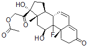 CAS 登录号：564-57-8， 6-去氢氟皮质醇乙酸酯