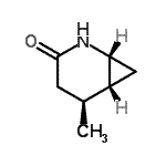 CAS 登录号：566151-72-2， (1R,2S,6R)-2-甲基-5-氮杂双环[4.1.0]庚烷-4-酮
