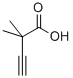 结构式 CAS# 56663-76-4, 2,2-二甲基-3-丁炔酸