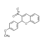 CAS 登录号：57544-02-2， 2-(4-甲氧基苯基)-3-硝基-2H-苯并吡喃