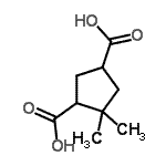 CAS#: 5763-48-4， 4,4-Dimethyl-1,3-Cyclopentanedicarboxylic Acid