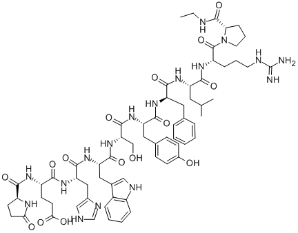 CAS 登录号：57773-64-5， 去-甘氨酰10,[D-苯丙氨酰6]-黄体生成激素-释放激素乙酰胺