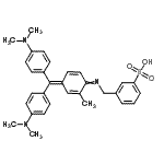 CAS#: 5844-05-3， 3-{[(4-{Bis[4-(Dimethylamino)Phenyl]Methylene}-2-Methyl-2,5-Cyclohexadien-1-Ylidene)Amino]Methyl}Benzenesulfonic Acid