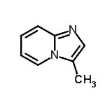 结构式 CAS# 5857-45-4, 3-甲基咪唑并[1,2-a]吡啶