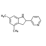 CAS#: 593232-98-5， 4,6-Dimethyl-2-(3-Pyridinyl)Indoline