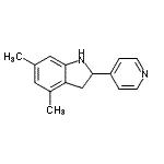 CAS 登录号：593232-99-6， 4,6-二甲基-2-(4-吡啶基)吲哚啉