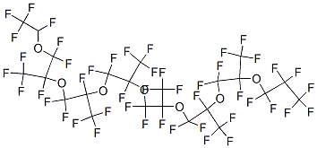CAS#: 59852-65-2， 1,1,1,2,4,4,5,7,7,8,10,10,11,13,13,14,16,16,17,19,19,20,22,22,23,23,24,24,24-Nonacosafluoro-5,8,11,14,17,20-Hexakis(Trifluoromethyl)-3,6,9,12,15,18,21-Heptaoxatetracosane