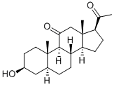 CAS#: 600-59-9， 3-beta-Hydroxy-5-alpha-Pregnane-11,20-Dione