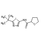 CAS 登录号：600159-96-4， N-[5-(2-甲基-2-丙基)-1,3,4-噻二唑-2-基]四氢-2-呋喃甲酰胺