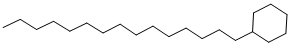 结构式 CAS# 6006-95-7, 正十五烷基环己烷