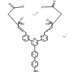 结构式 CAS# 601494-52-4, 铕(3+)钠2,2',2'',2'''-{[4'-(4'-氨基-4-联苯基)-2,2':6',2''-三联吡啶-6,6''-二基]二(亚甲基次氮基)}四乙酸酯(1:1:1)