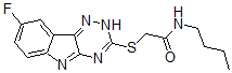 CAS#: 603948-01-2， N-Butyl-2-[(8-Fluoro-2H-1,2,4-Triazino[5,6-b]Indol-3-Yl)Thio]-Acetamide