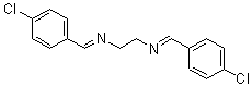 结构式 CAS# 60434-95-9, N1,N2-二[(4-氯苯基)亚甲基]-1,2-乙二胺
