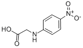 structure of CAS# 619-91-0, (4-Nitroanilino)Acetic Acid;2-[(4-Nitrophenyl)Amino]Ethanoic Acid;Glycine, N-(4-Nitrophenyl)-;Glycine, N-(P-Nitrophenyl)-