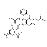 CAS#: 61968-27-2， 2-[{5-Acetamido-4-[(2-Bromo-4,6-Dinitrophenyl)Diazenyl]-2-Methoxyphenyl}(Benzyl)Amino]Ethyl Acetate