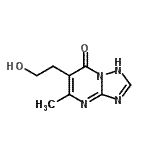 结构式 CAS# 62053-06-9, 6-(2-羟基乙基)-5-甲基[1,2,4]三唑并[1,5-a]嘧啶-7(1H)-酮