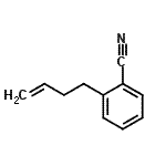 结构式 CAS# 62170-45-0, 2-(3-丁烯-1-基)苯甲腈