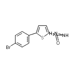 结构式 CAS# 62403-14-9, 5-(4-溴苯基)-2-噻吩甲酰肼