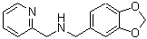 结构式 CAS# 626210-49-9, 1-(1,3-苯并二氧戊环-5-基)-N-(2-吡啶基甲基)甲胺