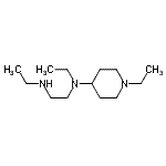 结构式 CAS# 626217-94-5, N,N'-二乙基-N-(1-乙基-4-哌啶基)-1,2-乙二胺