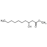 结构式 CAS# 62675-82-5, 甲基3-羟基癸酸酯