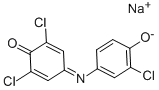 结构式 CAS# 6273-47-8, 2,3',6-三氯靛酚钠盐
