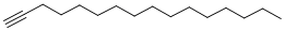 structure of CAS# 629-74-3, 1-Hexadecyne;Sbb008791;1-Hexadecyne