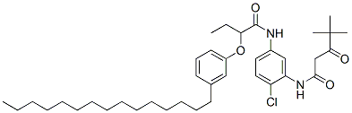 CAS#: 63133-80-2， N-[2-Chloro-5-[[1-Oxo-2-(3-Pentadecylphenoxy)Butyl]Amino]Phenyl]-4,4-Dimethyl-3-Oxovaleramide