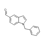 结构式 CAS# 63263-88-7, 1-苄基-1H-吲哚-5-甲醛
