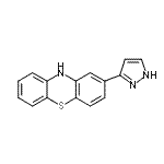 结构式 CAS# 63285-55-2, 2-(1H-吡唑-3-基)-10H-吩噻嗪