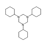 CAS#: 63834-75-3， 1,3,5-Tricyclohexyl-1,3,5-Triazinane
