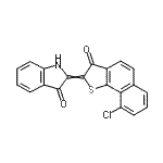 CAS#: 6424-66-4， 2-(9-Chloro-3-Oxonaphtho[1,2-b]Thiophen-2(3H)-Ylidene)-1,2-Dihydro-3H-Indol-3-One