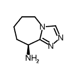 CAS 登录号：643045-29-8， (9S)-6,7,8,9-四氢-5H-[1,2,4]三唑并[4,3-a]氮杂卓-9-胺