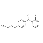 结构式 CAS# 64358-27-6, (4-丁基苯基)(2-碘苯基)甲酮