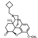 CAS 登录号：64643-71-6， (5alpha)-17-(环丁基甲基)-14-羟基-3-甲氧基-4,5-环氧吗喃-6-酮