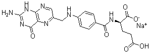 CAS#: 6484-89-5， N-[4-[[(2-Amino-3,4-Dihydro-4-Oxo-6-Pteridinyl)Methyl]Amino]Benzoyl]-L-Glutamic Acid Sodiumsalt (1:1)