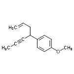 CAS#: 648433-40-3， 1-(1-Hepten-5-yn-4-yl)-4-methoxybenzene