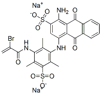 CAS#: 65147-24-2， Disodium 1-Amino-4-[[3-[(2-Bromo-1-Oxoallyl)Amino]-2,4,6-Trimethyl-5-Sulphonatophenyl]Amino]-9,10-Dihydro-9,10-Dioxoanthracene-2-Sulphonate