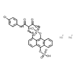 CAS#: 6535-53-1， 2-[2-[9,10-Bis(Sulfooxy)-1-Anthracenyl]Diazenyl]-N-(4-Chlorophenyl)-3-Oxo-Butanamide Sodium Salt (1:2)