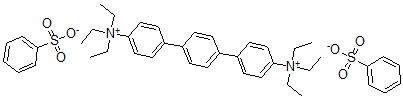 CAS 登录号：65448-99-9， N,N,N,N',N',N'-六乙基-1,1':4',1''-三联苯-4,4''-二铵二苯磺酸盐
