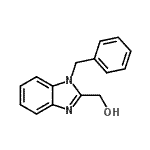 结构式 CAS# 6646-70-4, (1-苄基-1H-苯并咪唑-2-基)甲醇